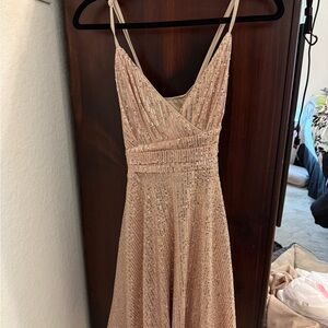 Elegant Sequin Evening Dress